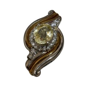 K18/Pt850 プラチナベース コンビリング